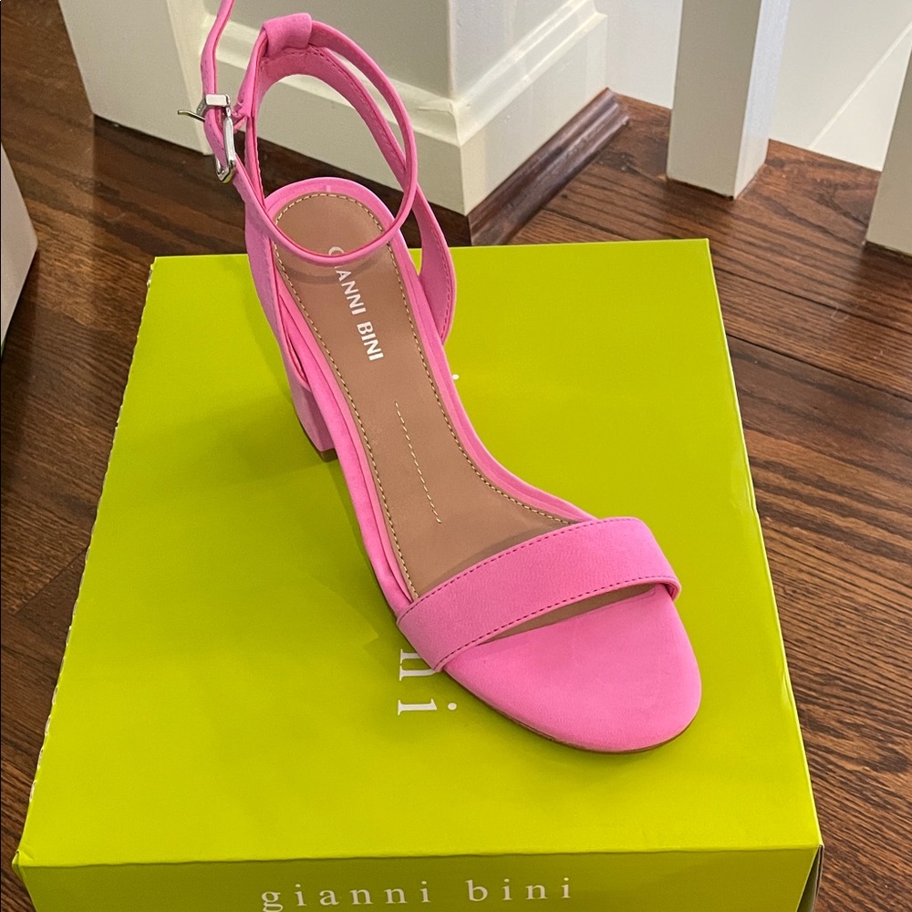 Gianni Bini Vibrant Pink Heeled Sandals